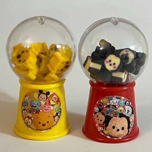 Lot of 6 Disney Mini Erasers Gumball Machines from Hong Kong Disneyland - Picture 7 of 7